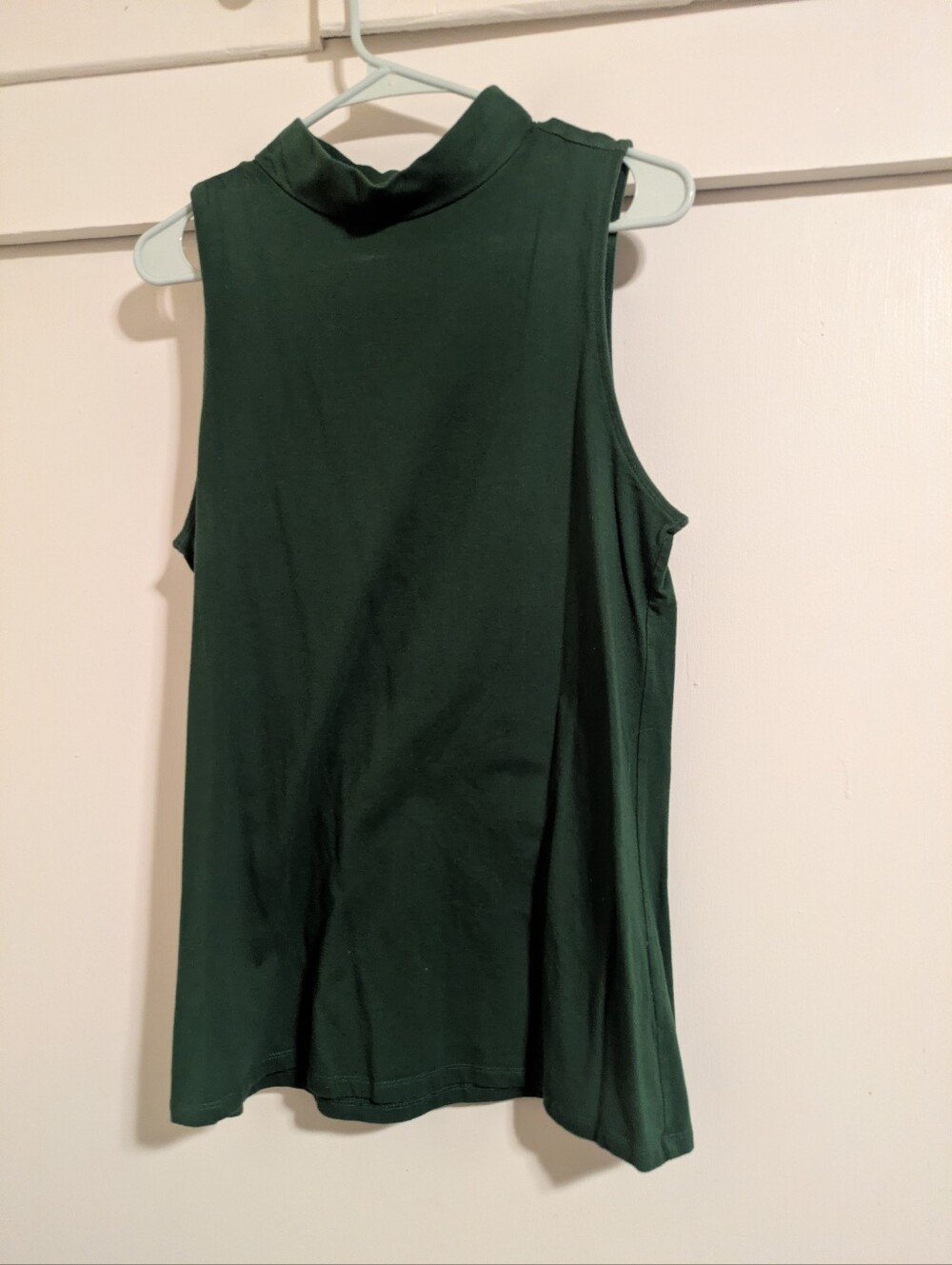 torrid Dark Green Sleeveless Mock Neck Tank